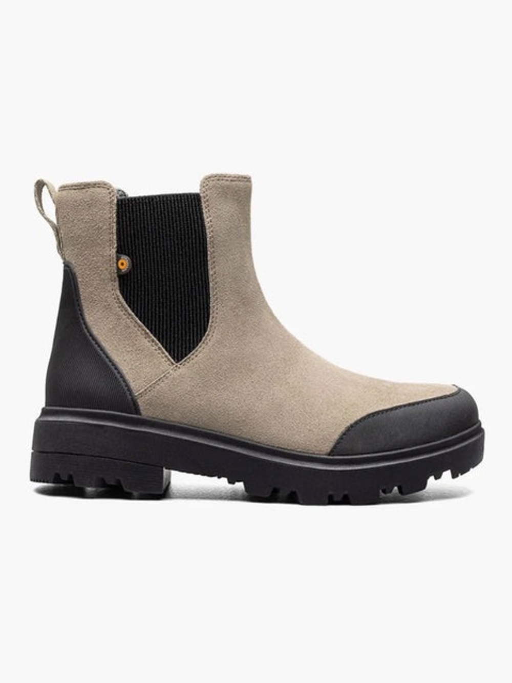 Bogs Holly Chelsea Leather Boot in Taupe